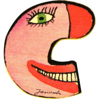 Janosch Holzbuchstaben 6er-Set C