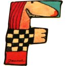 Janosch Holzbuchstaben 6er-Set F