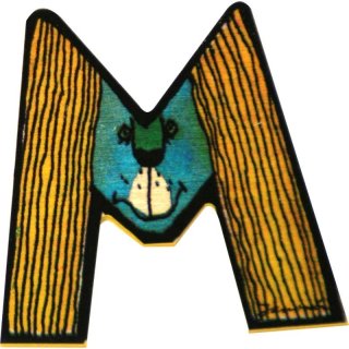 Janosch Holzbuchstaben 6er-Set M