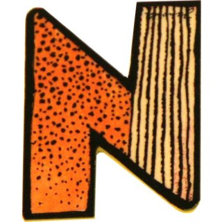 Janosch Holzbuchstaben 6er-Set N