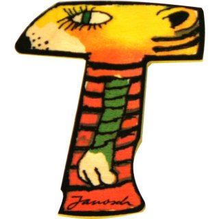 Janosch Holzbuchstaben 6er-Set T
