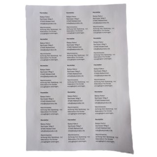 Babys Natur Hinweis-Etiketten 15er-Blatt
